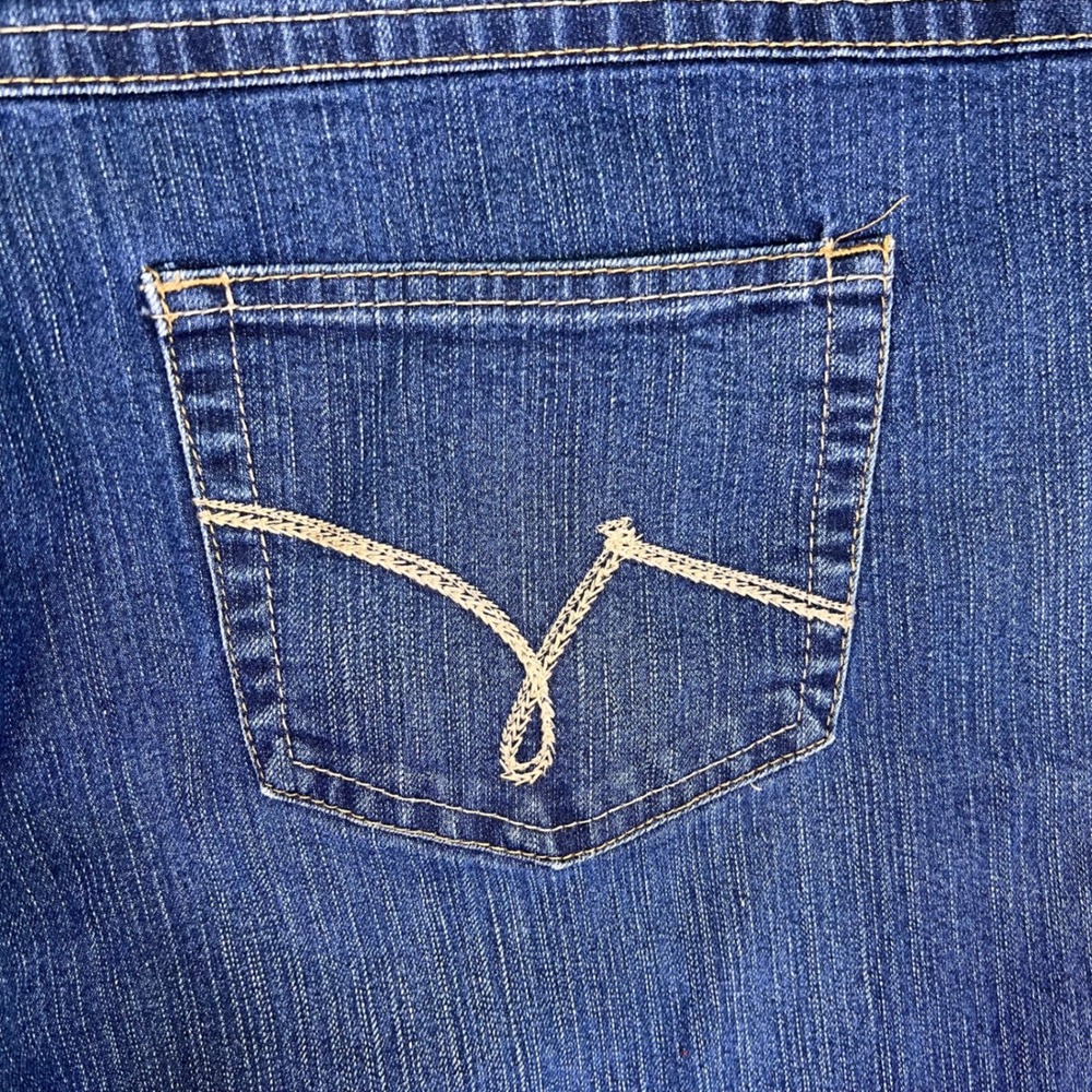 JMS Jeans Women 20W Short Blue Bootcut Western Casual Stretch Denim Plus 40x28.5 - Picture 10 of 12